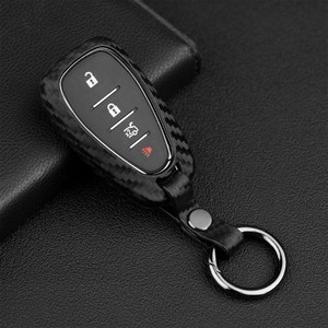 2016-2020 Chevrolet Cruze Camaro Equinox Leather Silicone Car Key Case Cover With Buckle Generic