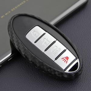 2007-2019 Nissan Leather Silicone Car Key Case Cover With Buckle Generic