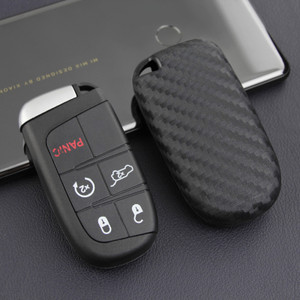 2011-2019 Chrysler 300/300C 200 Leather Silicone Car Key Case Cover With Buckle Generic