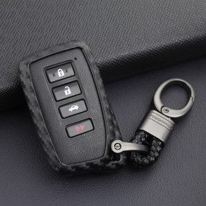2013-2019 Lexus Leather Silicone Car Key Case Cover With Buckle Generic