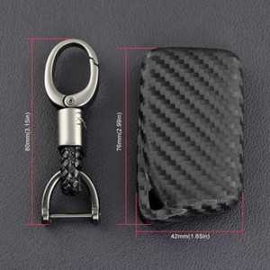 2013-2019 Lexus Leather Silicone Car Key Case Cover With Buckle Generic