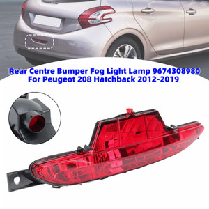 Rear Centre Bumper Fog Light Lamp 9674308980 For Peugeot 208 Hatchback 2012-2019