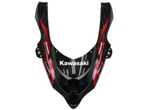 Fairings Kawasaki ZX 10R Black & Red Flame Ninja Racing (2004-2005)