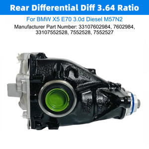 BMW X5 E70 3.0d Diesel M57N2 Rear Differential Diff 3.64 Ratio 33107602984 Generic