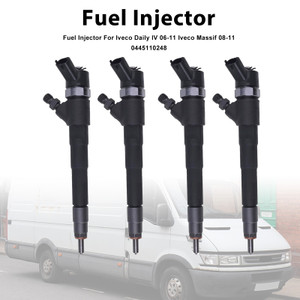 2006-2011 Iveco Daily IV Massif 4Pcs Fuel Injector 0445110248 Generic