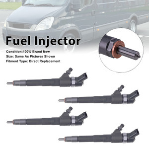 2006-2011 Peugeot Boxer 4Pcs Fuel Injector 0445110248 Generic