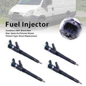 2006-2011 Peugeot Boxer 4Pcs Fuel Injector 0445110248 Generic