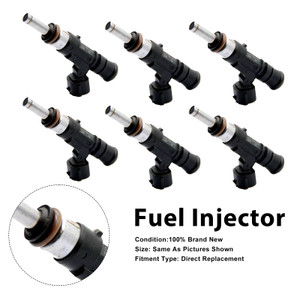 2006-2009 Audi A3 TT Quattro 3.2L V6 6Pcs Fuel Injector 85212262 Generic