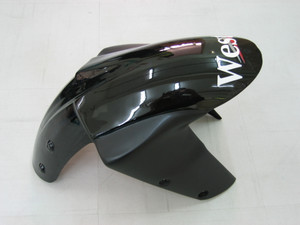 Fairings Kawasaki ZX 10R Black White West Ninja Racing (2004-2005)