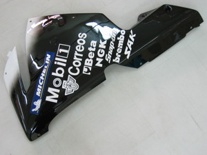 Fairings Kawasaki ZX 10R Black White West Ninja Racing (2004-2005)