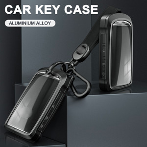 Aluminum Alloy TPU Black Car Key Case Cover With Buckle For Mazda CX-4 CX-5