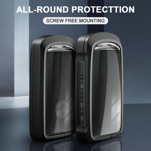 Aluminum Alloy TPU BLK Car Key Case Cover With Buckle For Mazda CX-4 CX-5