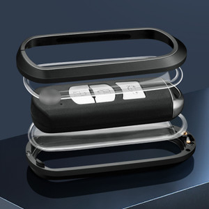 Aluminum Alloy TPU BLK Car Key Case Cover With Buckle For Mazda CX-4 CX-5