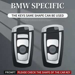 Aluminum Alloy TPU BLK Car Key Case Cover With Buckle For BMW X3 X1 X5