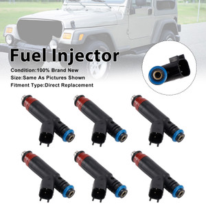 2005-2006 Jeep TJ Wrangler 6Pcs Fuel Injector 53013690AA Generic