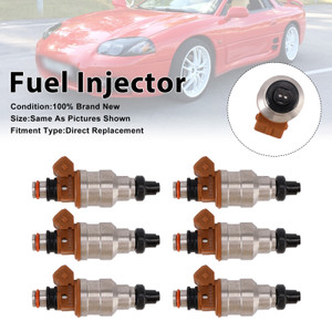 1991-1999 Mitsubishi 3000GT VR-4 3.0L 6Pcs Fuel Injector Generic