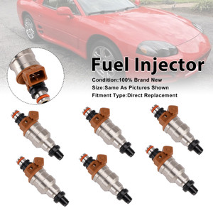 1991-1999 Mitsubishi 3000GT VR-4 3.0L 6Pcs Fuel Injector Generic
