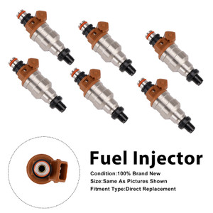 1991-1999 Mitsubishi 3000GT VR-4 3.0L 6Pcs Fuel Injector Generic