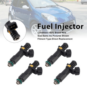 2007-2014 Renault Twingo II 1.2 8V D7F 4Pcs Fuel Injector 8200506653 Generic