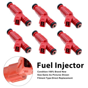1998-2004 Isuzu Amigo Rodeo Trooper VehiCROSS 6Pcs Fuel Injector 0280155735 Generic