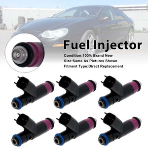 2000 Chrysler Concorde Intrepid 2.7L V6 6Pcs Fuel Injector 04591657AA Generic