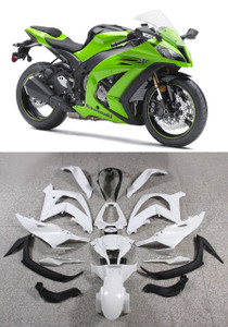 Fairings Plastics Kawasaki ZX10R Ninja Green Racing (2011-2016)