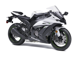 Fairings Plastics Kawasaki ZX10R Ninja White Black ZX10R Racing (2011-2016)