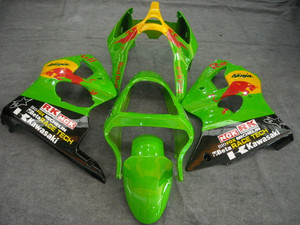 Fairings Plastics Kawasaki ZX6R 636 Green Racing (2000-2002)