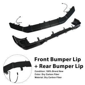 Dry Carbon Fiber Front Rear Bumper Diffuser Lip Fit Benz G-Class W465 2025+