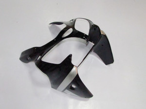 Fairings Plastics Kawasaki ZX6R 636 Black Silver Ninja Racing (2000-2002)