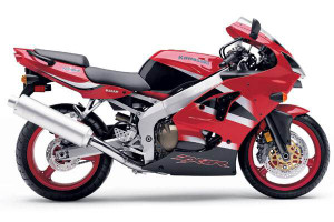 Fairings Plastics Kawasaki ZX6R 636 Red ZX6R Racing (2000-2002)