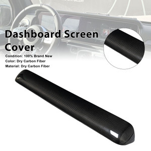 Carbon Fiber Dashboard Screen Cover Trim Fit Mercedes Benz W464 W465 2019-2026