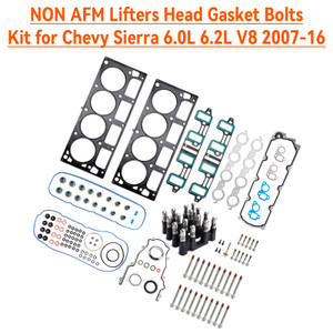 NON AFM Lifters Head Gasket Bolts Kit for Chevy Sierra 6.0L 6.2L V8 2007-16