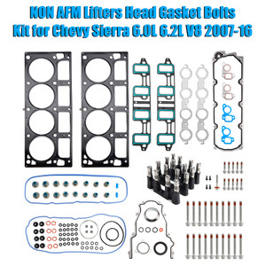 NON AFM Lifters Head Gasket Bolts Kit for Chevy Sierra 6.0L 6.2L V8 2007-16