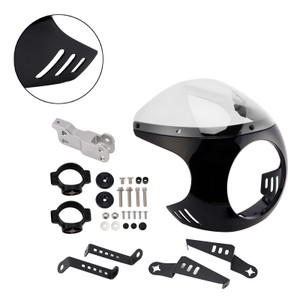 Windshield WindScreen fit for BMW R NINE T 2014-2024 Black+Clear