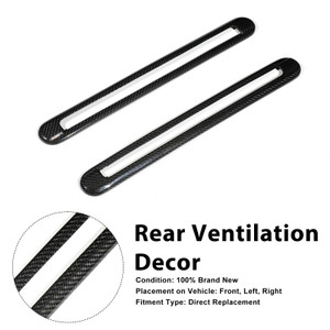 Carbon Fiber Rear Side Air Vent Outlet Trim Fit Benz G Class G63 G550 2025+