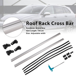 Universal Aluminium Car Roof Rack Luggage Carrier Cross Bar Rail Lockable 135CM