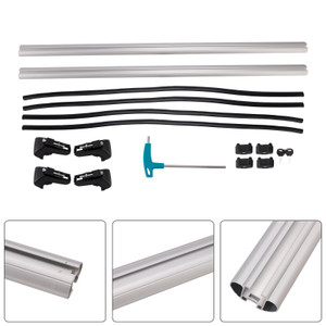 Universal Aluminium Car Roof Rack Luggage Carrier Cross Bar Rail Lockable 135CM