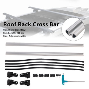 Universal Aluminium Car Roof Rack Luggage Carrier Cross Bar Rail Lockable 120CM