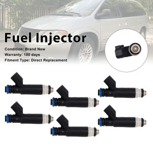 6Pcs Fuel Injector For Dodge Grand Caravan 3.8L V6 2003-2004 04861238AB