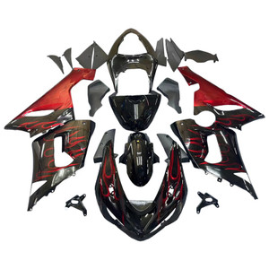 Injection Fairing Kit Bodywork Plastic ABS fit For Kawasaki ZX6R 636 2005-2006