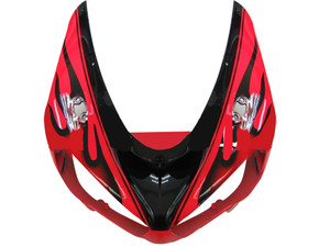 Fairings Kawasaki ZX6R 636 Red & Black Flame Ninja Racing  (2005-2006)