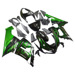 Injection Fairing Kit Bodywork Plastic ABS fit For Kawasaki ZX6R 636 2005-2006