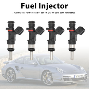 4Pcs Fuel Injector For Porsche 911 997 3.6 GT2 RS 2010-2011 0280158123