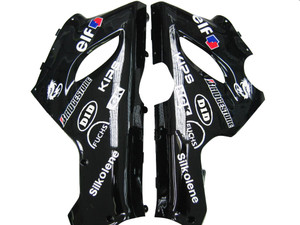 Fairings Kawasaki ZX6R 636 Red White Black Ninja Racing  (2005-2006)