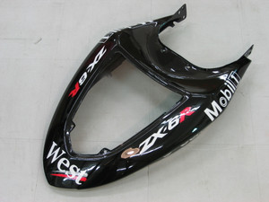 Fairings Kawasaki ZX6R 636 Black White West ZX6R  Racing  (2005-2006)