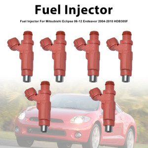 6Pcs Fuel Injector For Mitsubishi Eclipse 06-12 Endeavor 2004-2010 HDB305F