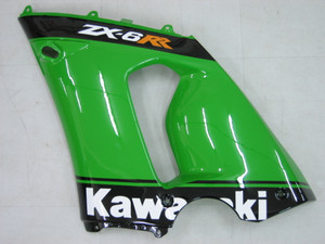 Fairings Kawasaki ZX6R 636 Green Black No.14 ZX6R  Racing  (2005-2006)