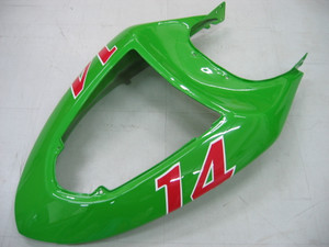Fairings Kawasaki ZX6R 636 Green Black No.14 ZX6R  Racing  (2005-2006)
