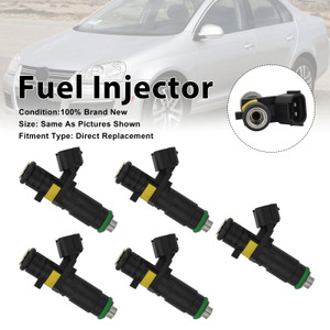 5Pcs Fuel Injector For Volkswagen Bora 2.5 2006 Jetta 2005-2006 07K906031B